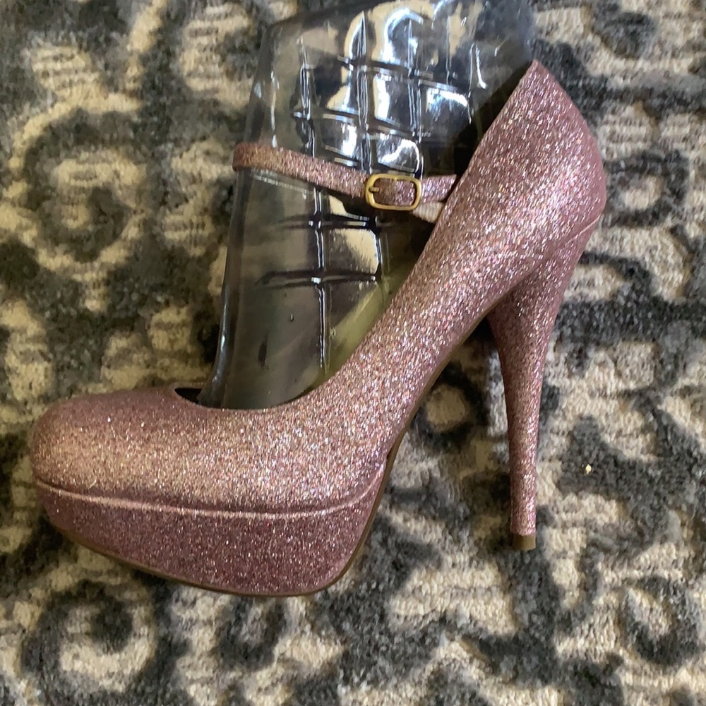 Steve Madden heels pink sparkly